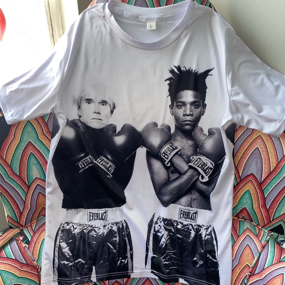 Andy Warhol + Basquiat Print T-Shirt